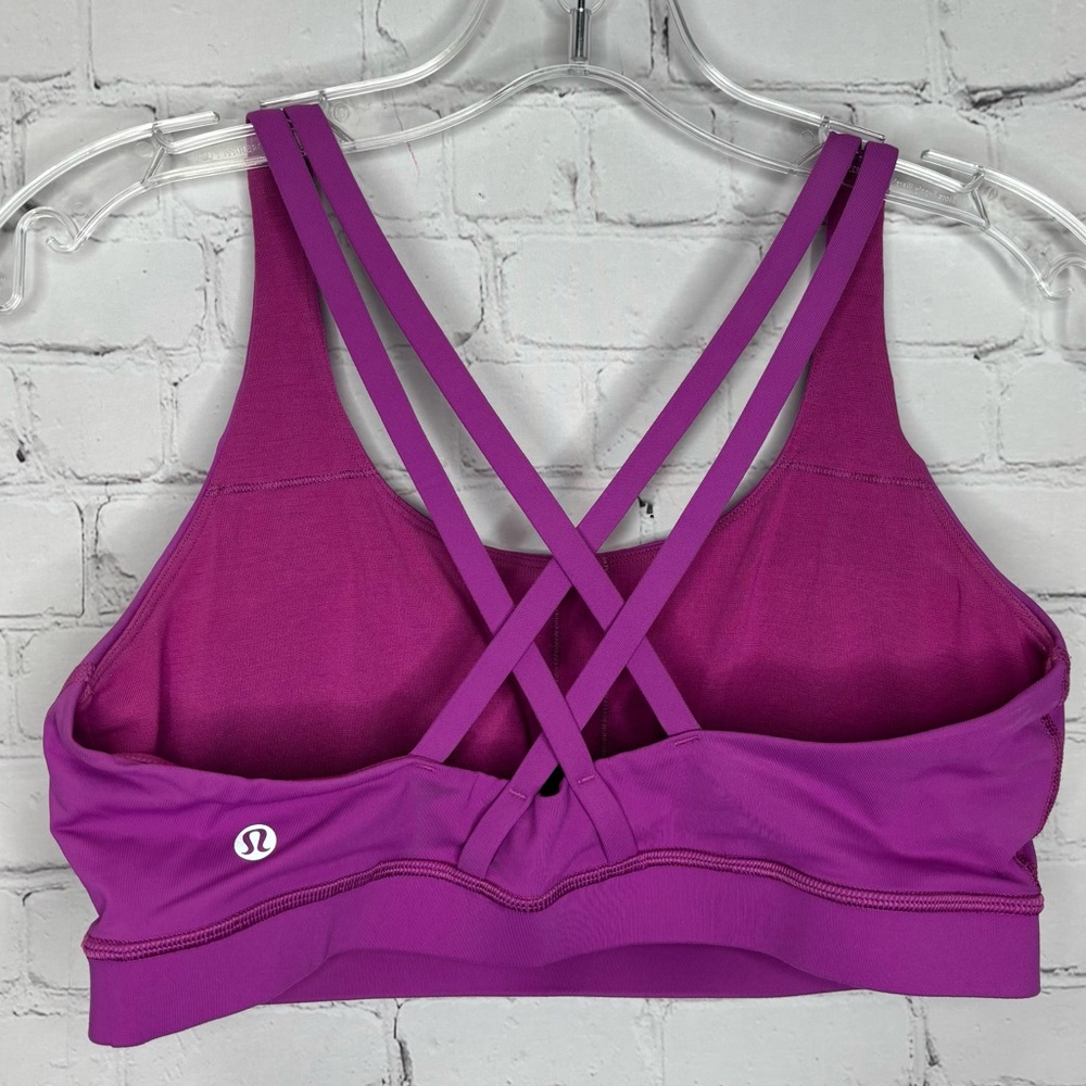 Lululemon Energy Bra Vivid Plum - Picture 6 of 7